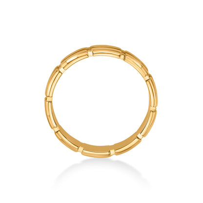Vibrant Band Gold Ring for Women