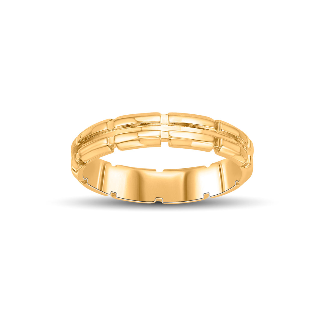 Vibrant Band Gold Ring for Women