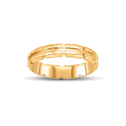 Vibrant Band Gold Ring for Women
