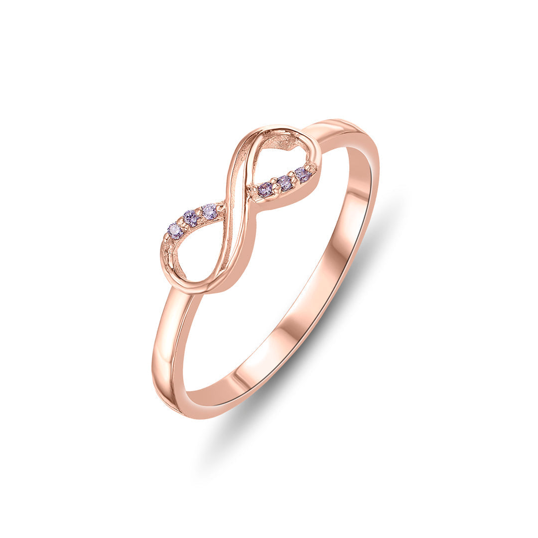 Golden Knot Gold Eternity Ring for Women