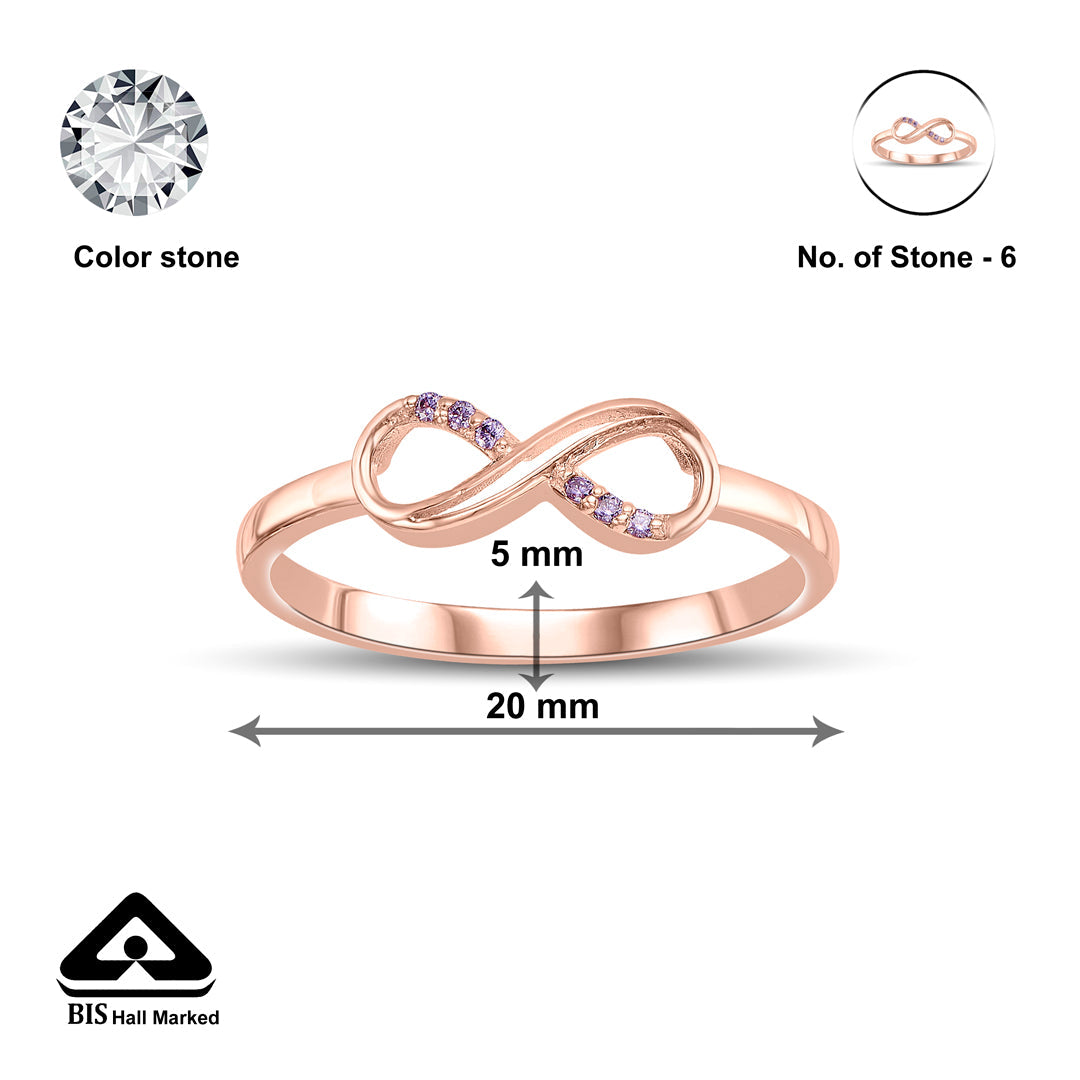 Golden Knot Gold Eternity Ring for Women