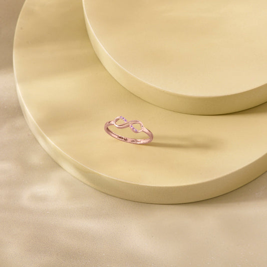 Golden Knot Gold Eternity Ring for Women