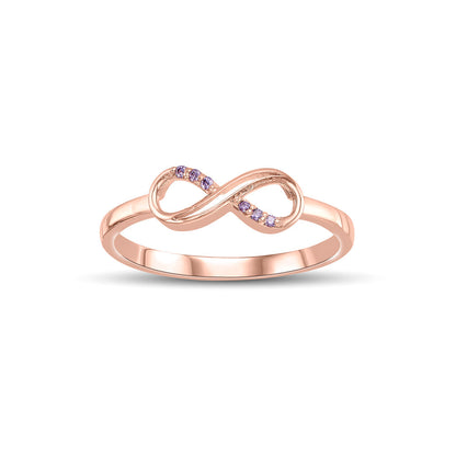 Golden Knot Gold Eternity Ring for Women