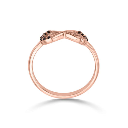 Infinity Aura Gold Eternity Ring for Women