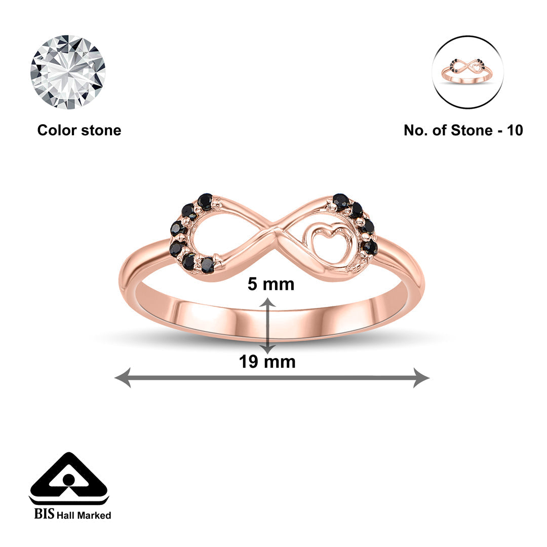 Infinity Aura Gold Eternity Ring for Women
