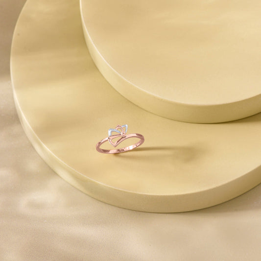 Charm Link Gold Casual Ring for Women