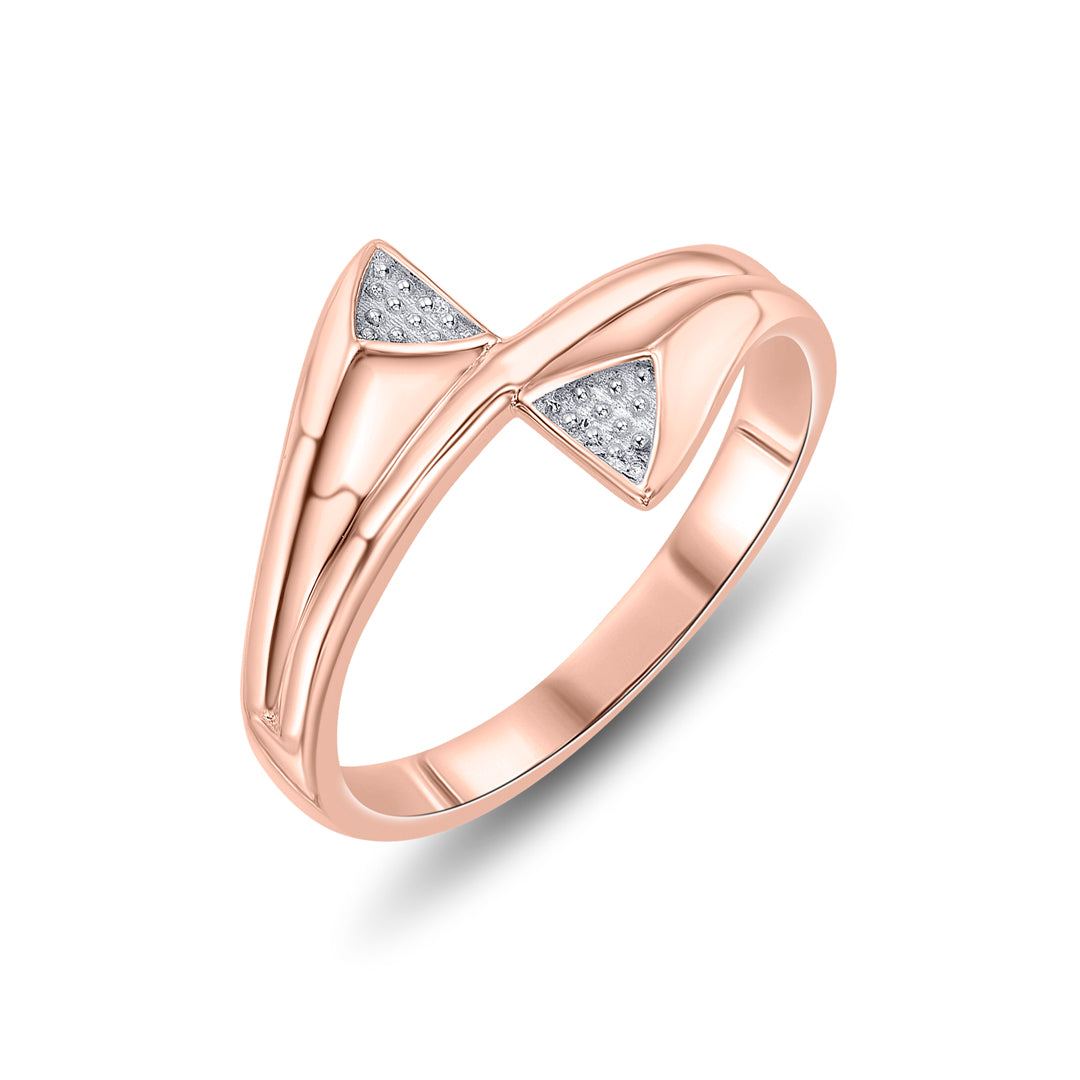 Spiral Balance Gold Casual Ring for Women
