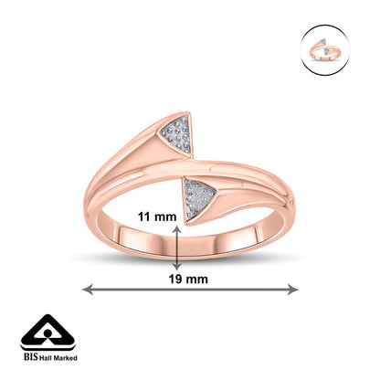Spiral Balance Gold Casual Ring for Women
