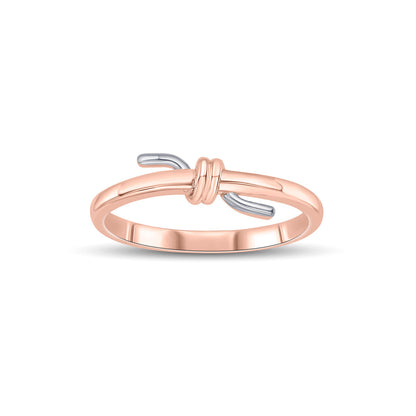 Tiny Knot Gold Eternity Ring for Women