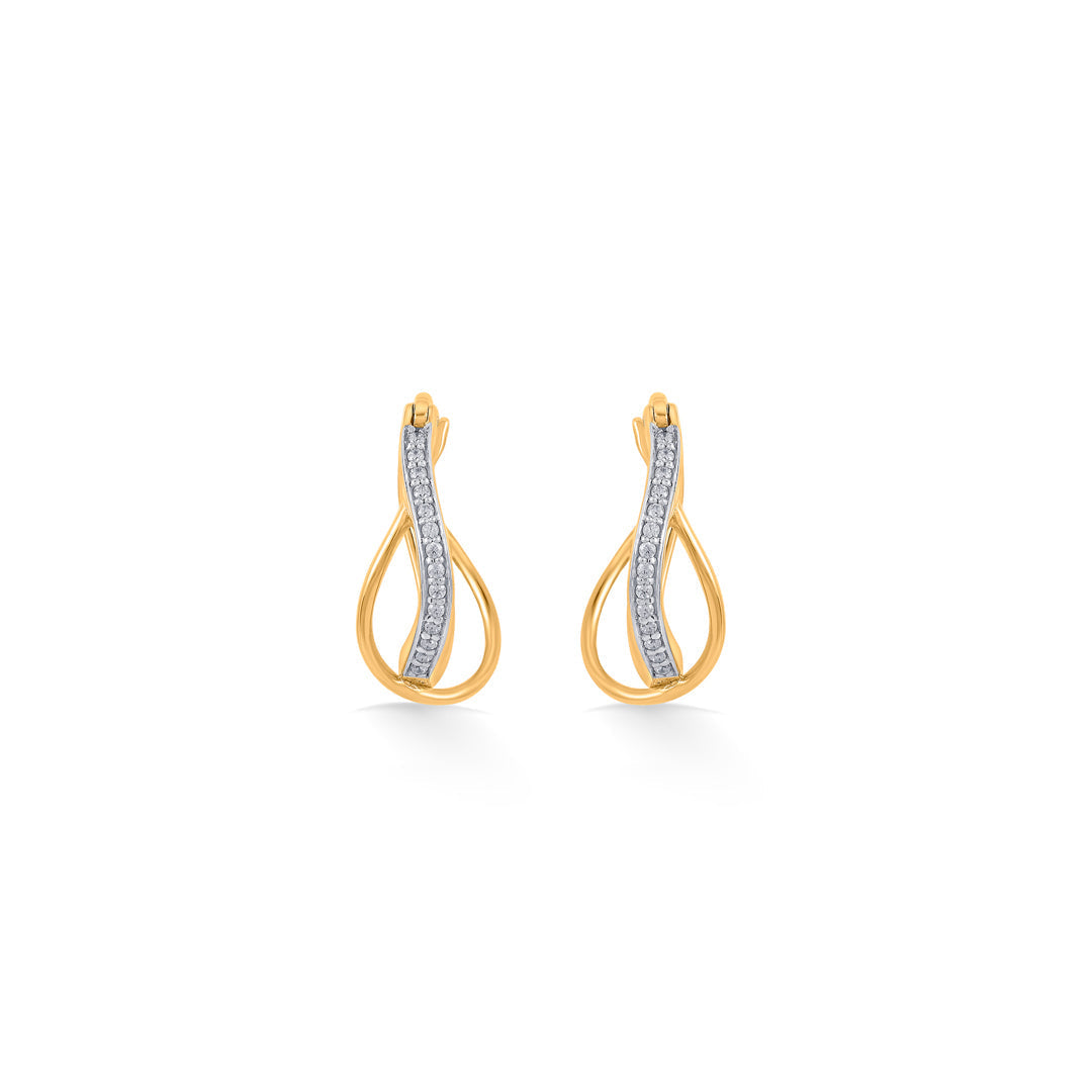 Gleaming Bars Gold Hoops & Huggies Earrings for Women