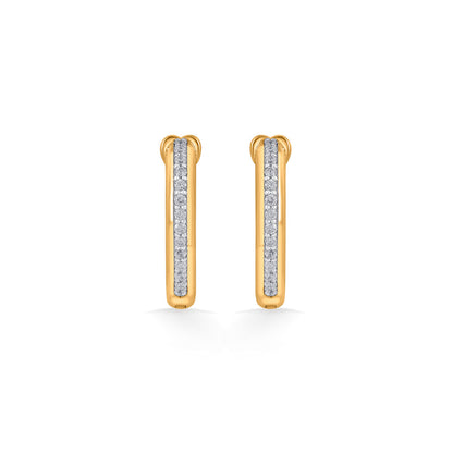 Twisted Glow Gold Hoops & Huggies Earrings for Women
