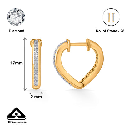 Twisted Glow Gold Hoops & Huggies Earrings for Women