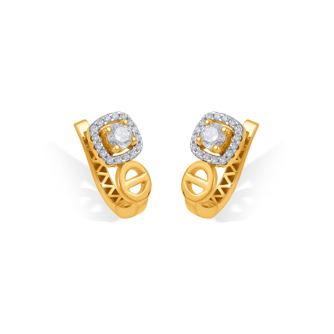 Vistara Peak Gold Hoops & Huggies Earrings for Women