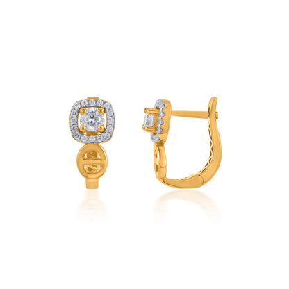 Vistara Peak Gold Hoops & Huggies Earrings for Women