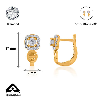 Vistara Peak Gold Hoops & Huggies Earrings for Women