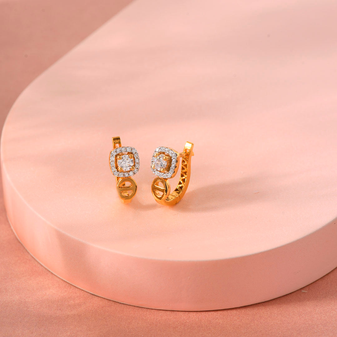 Vistara Peak Gold Hoops & Huggies Earrings for Women