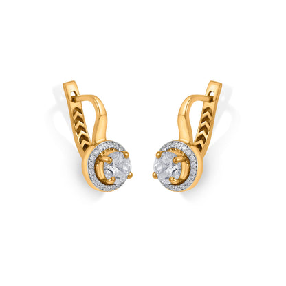 Liora Halo Gold Hoops & Huggies Earrings for Women