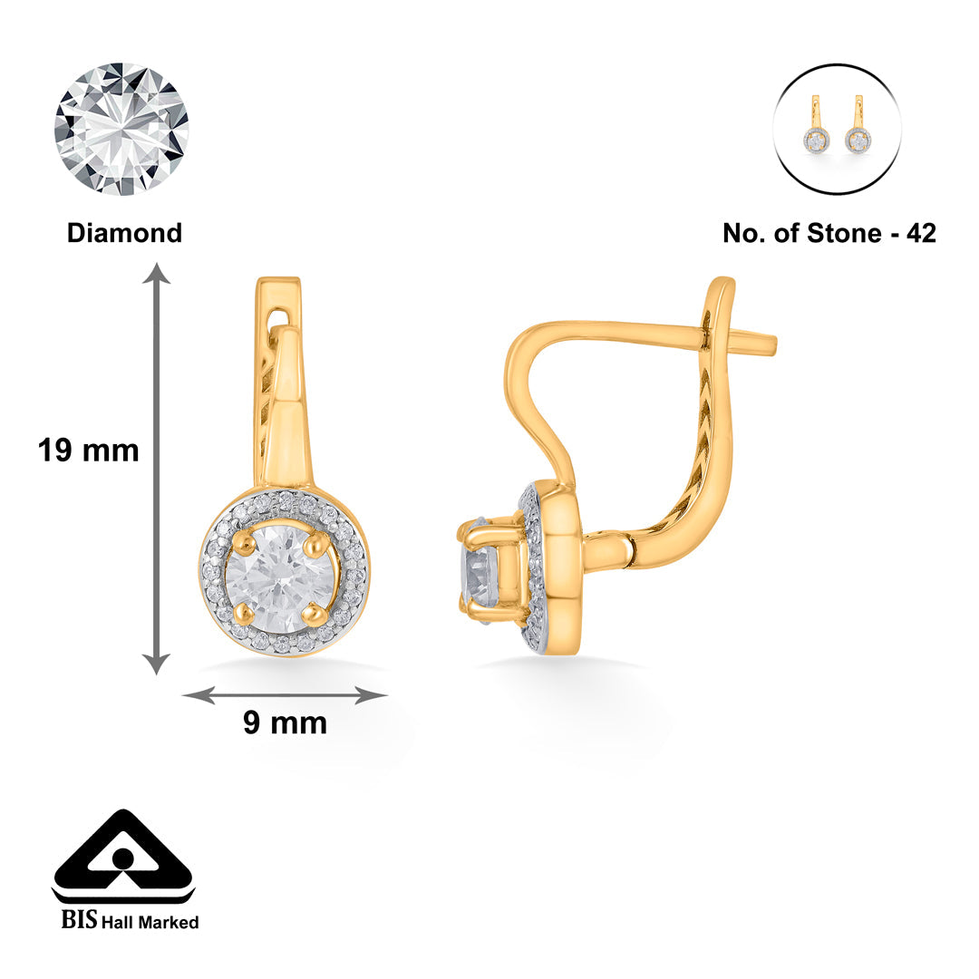 Liora Halo Gold Hoops & Huggies Earrings for Women