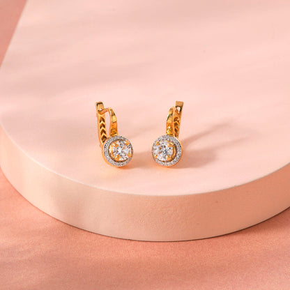 Liora Halo Gold Hoops & Huggies Earrings for Women
