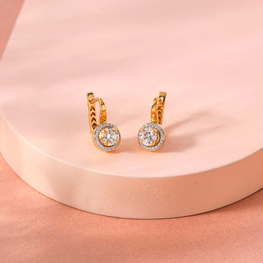 Liora Halo Gold Hoops & Huggies Earrings for Women