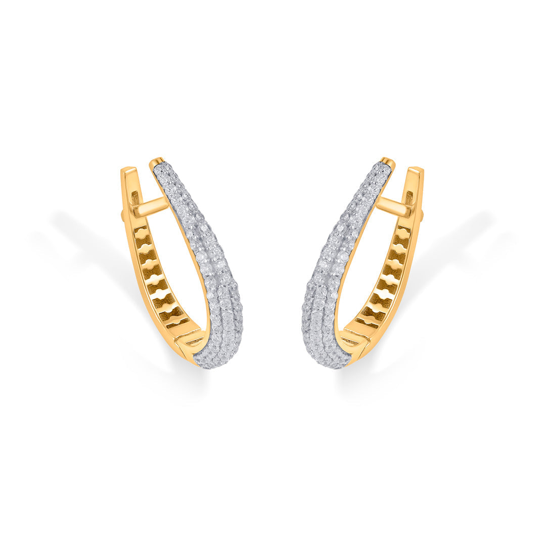 Radiya Circle Gold Hoops & Huggies Earrings for Women