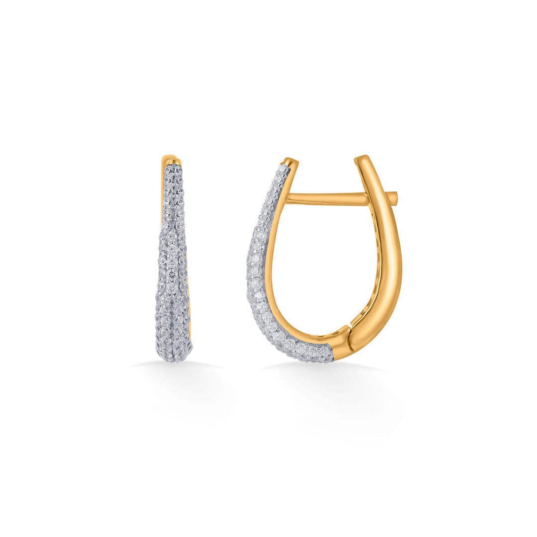 Radiya Circle Gold Hoops & Huggies Earrings for Women