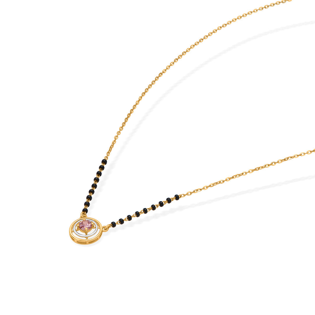 Blossom Line Gold Modern Mangalsutra for Women