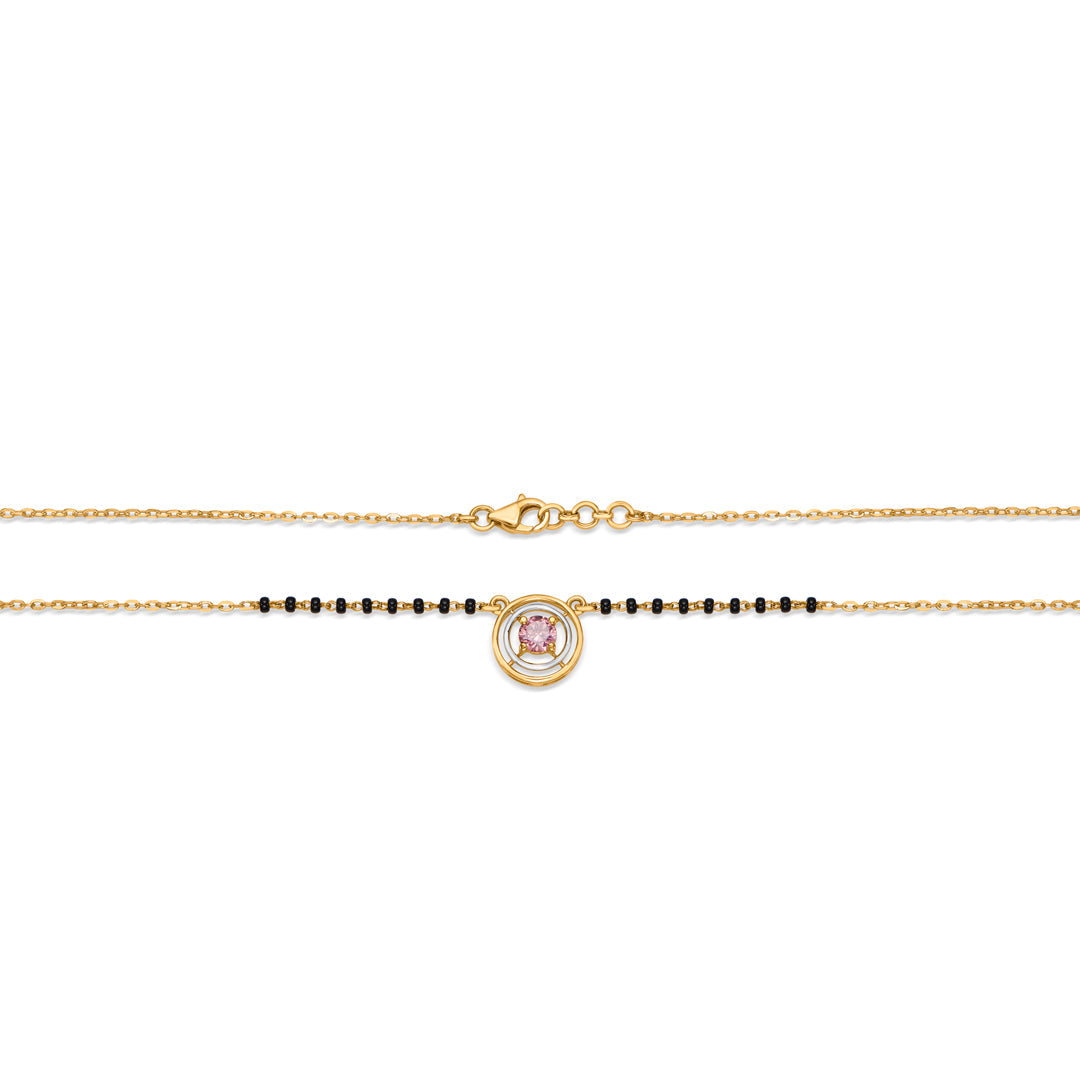 Blossom Line Gold Modern Mangalsutra for Women
