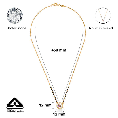 Blossom Line Gold Modern Mangalsutra for Women