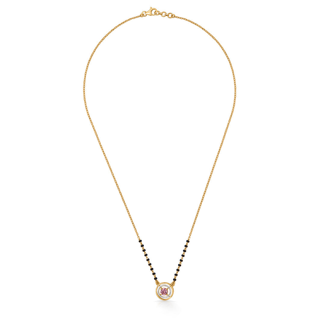 Blossom Line Gold Modern Mangalsutra for Women
