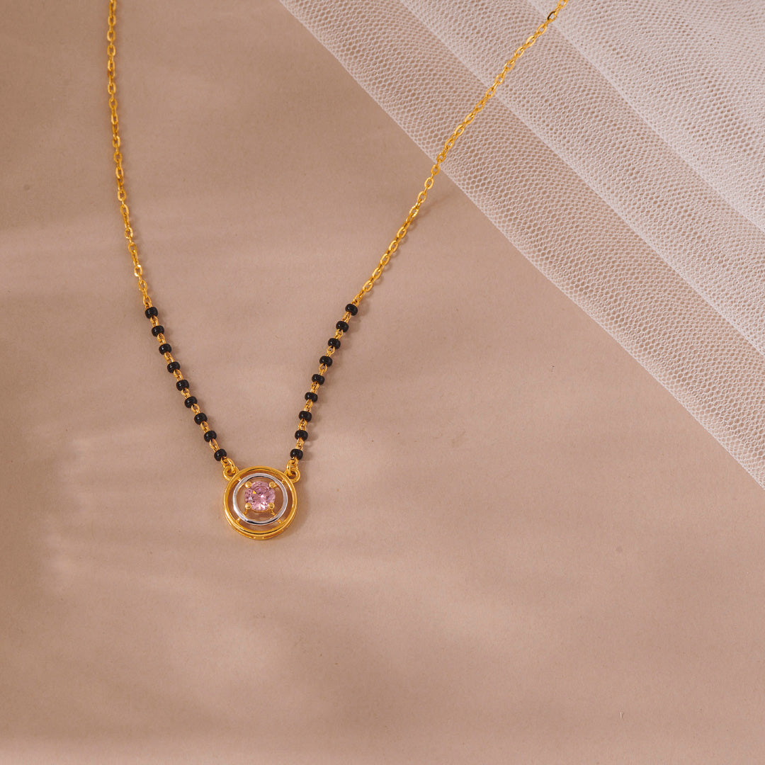 Blossom Line Gold Modern Mangalsutra for Women