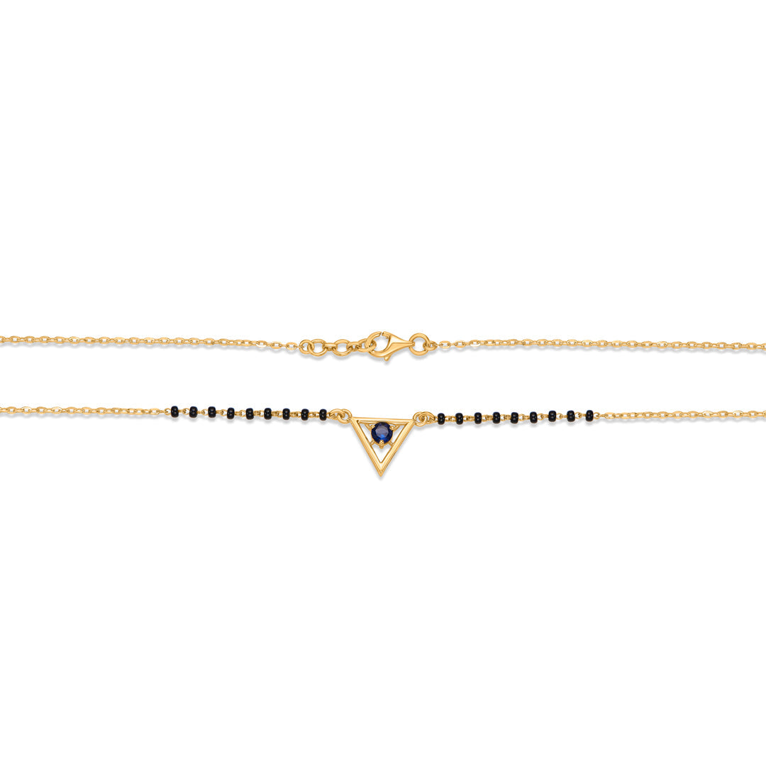 Noir Edge Gold Modern Mangalsutra for Women