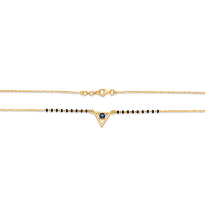 Noir Edge Gold Modern Mangalsutra for Women