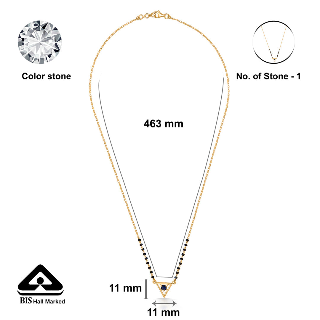 Noir Edge Gold Modern Mangalsutra for Women