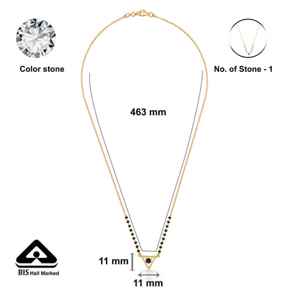 Noir Edge Gold Modern Mangalsutra for Women