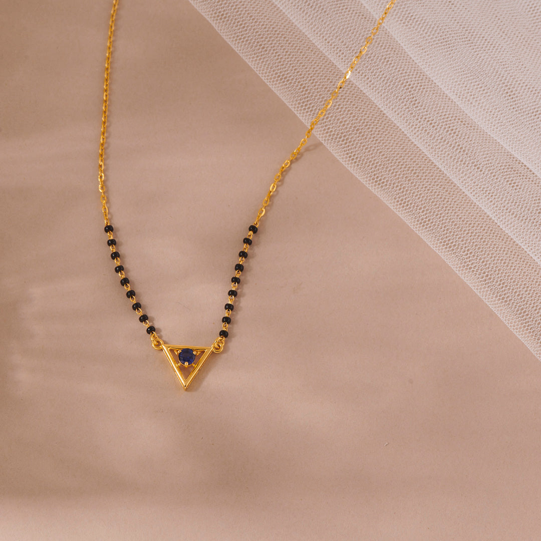 Noir Edge Gold Modern Mangalsutra for Women