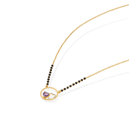 Forever Circle Gold Modern Mangalsutra for Women