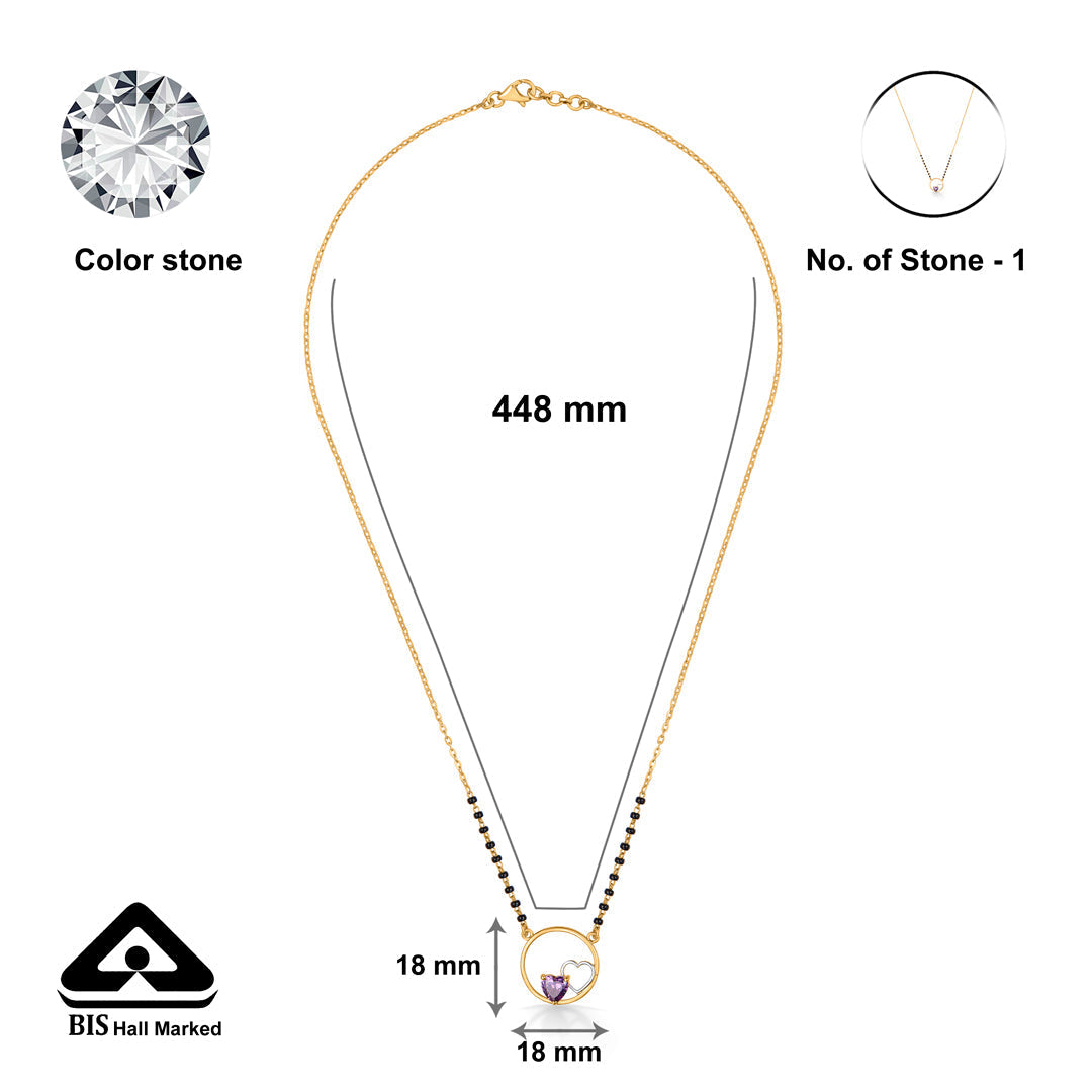 Forever Circle Gold Modern Mangalsutra for Women