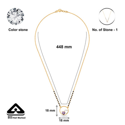 Forever Circle Gold Modern Mangalsutra for Women