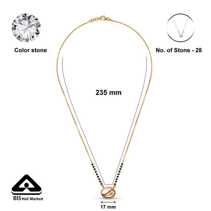Bound Together Gold Modern Mangalsutra for Women