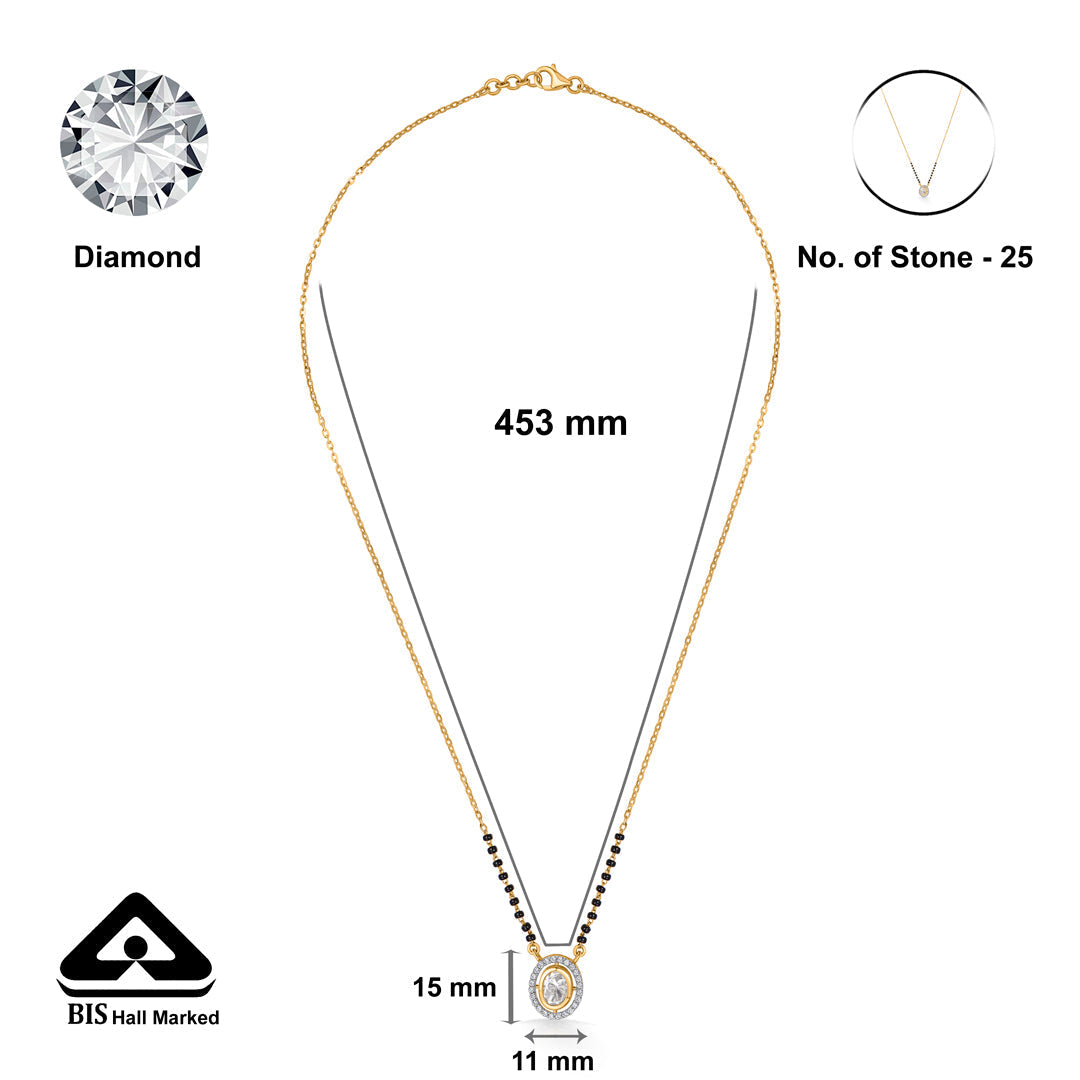 Soul Knot Gold Modern Mangalsutra for Women
