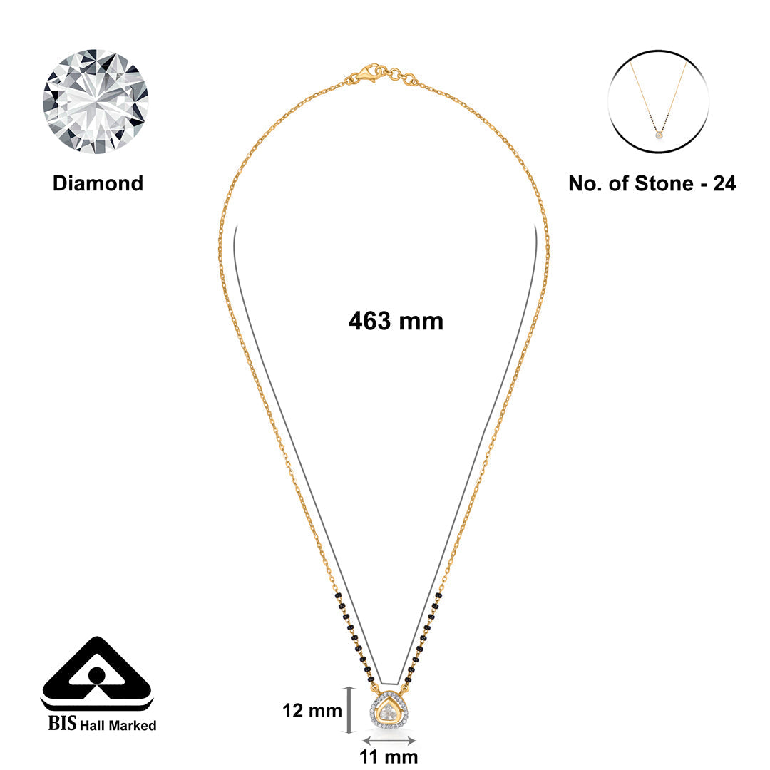Woven Bond Gold Modern Mangalsutra for Women
