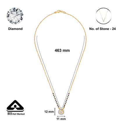 Woven Bond Gold Modern Mangalsutra for Women