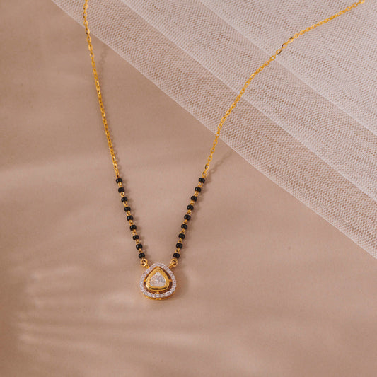 Woven Bond Gold Modern Mangalsutra for Women