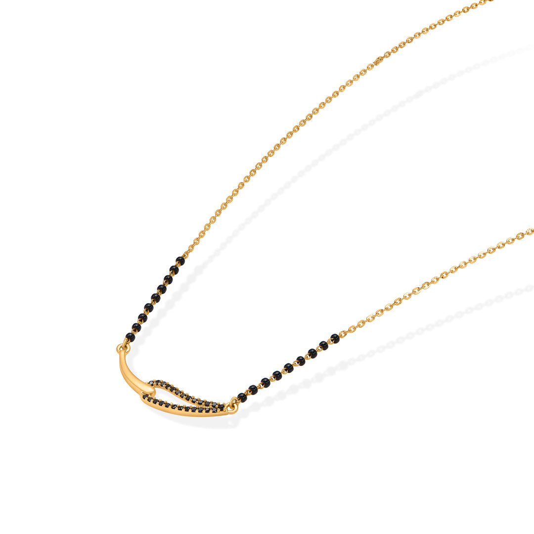 Promise Weave Gold Modern Mangalsutra for Women