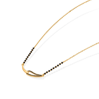 Promise Weave Gold Modern Mangalsutra for Women