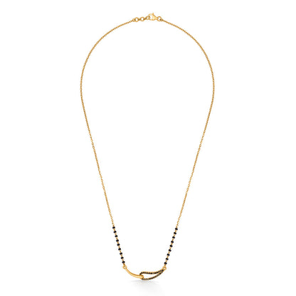 Promise Weave Gold Modern Mangalsutra for Women