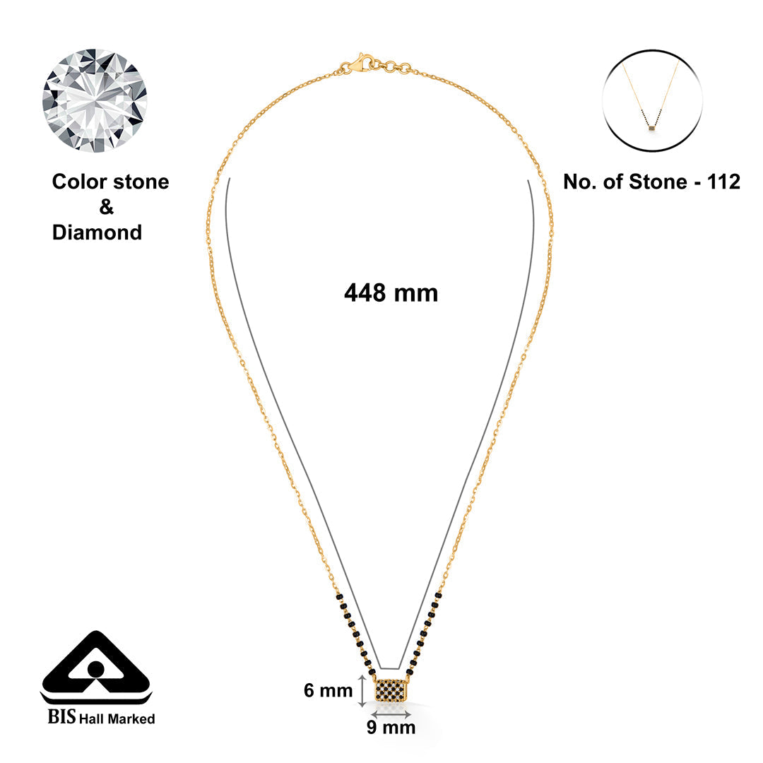 Heartline Gold Modern Mangalsutra for Women