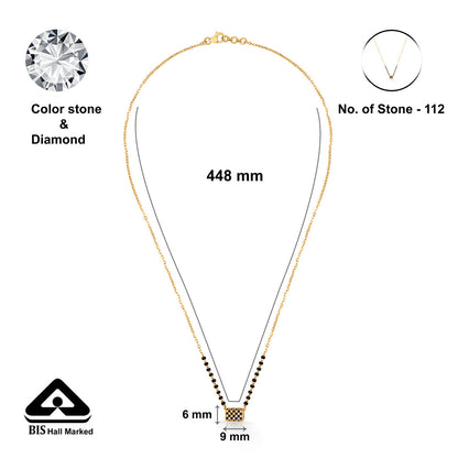 Heartline Gold Modern Mangalsutra for Women