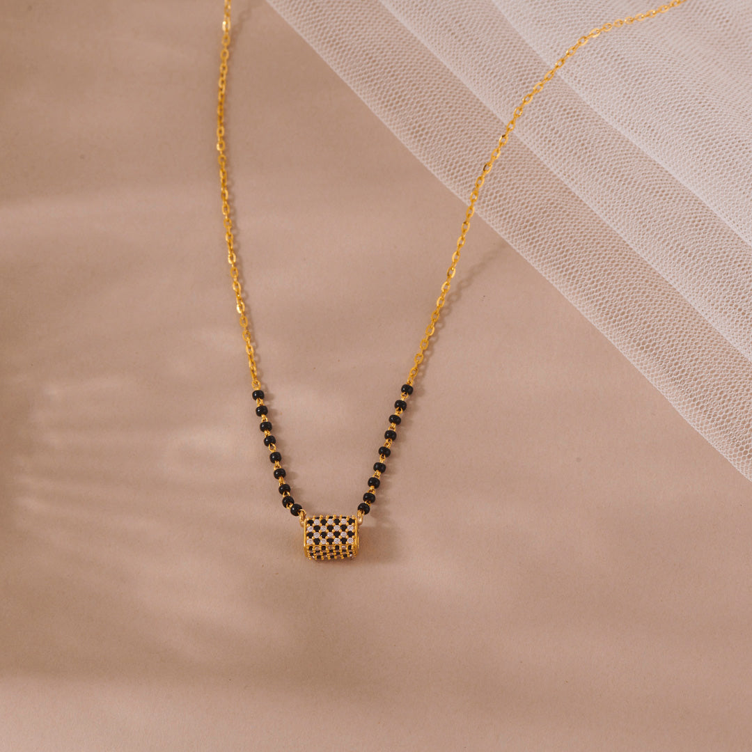 Heartline Gold Modern Mangalsutra for Women